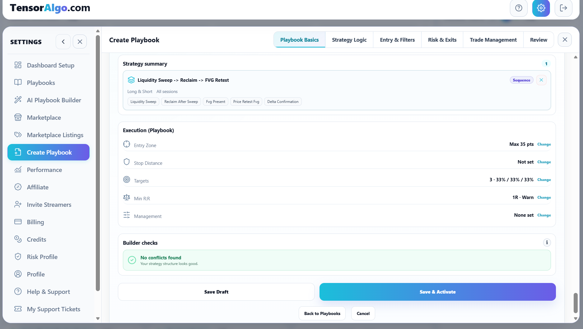 Completed strategy summary and activation-ready review